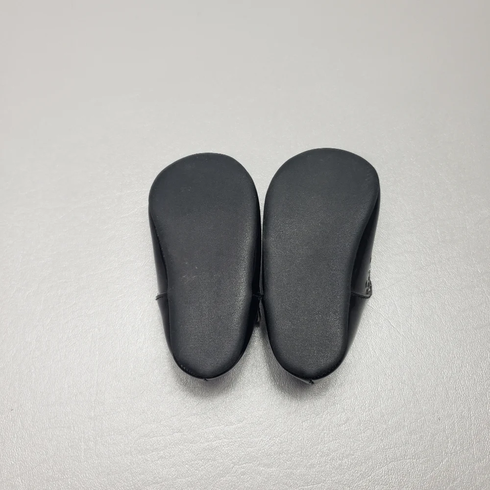 unbranded baby girls black dress shoes size 3